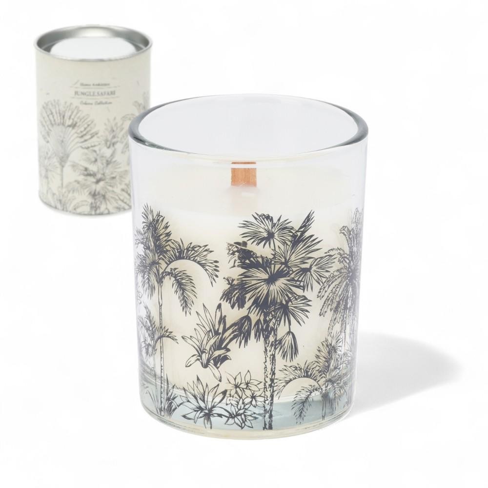 CANDELA IN VETRO H10X8 2 ASSORTITI